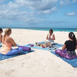 Group Meditation at Eagle Beach